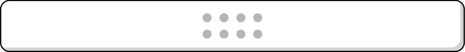 White 100-point stick